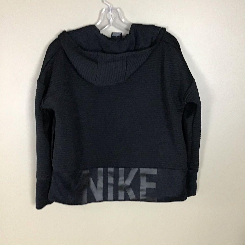 NIKE, Sz S,Black zippered hoodie with NIKE on Back